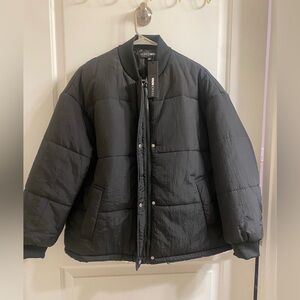 Fashion Nova Women’s Black Riley Quilted Bomber Jacket